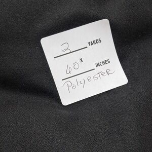 Black Polyester Fabric 2 Yards x 60 Inches Wide‎ Sewing Material New